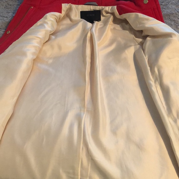 Jcrew Peacoat -fur hooded Italian wool pea coat - Picture 4 of 9